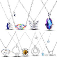 【HOT】✜❁﹍ 925 Sterling Star Necklace Original Charms Jewelry Fashion