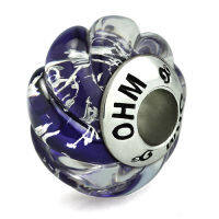 บีดแก้ว มูราโน่ All Knowing OHM Murano Glass Bead Charm