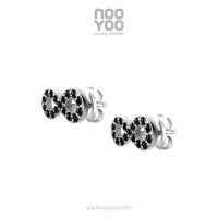 NooYoo ต่างหูสำหรับผิวแพ้ง่าย Infinity Cubic Zirconia