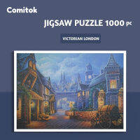 Comitok 1000 Pieces Jigsaw Puzzles for Adults Victorian London Landscape Jigsaw Exquisite Stress-relief Board Game PR49 PTC003