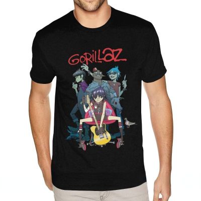 Harajuku Anime Shirt Gorillaz Tee Adult Great Quality Tshirt Retro Manga Graphic Tshirts Men Clothing Oversized T Shirt Mens Tee XS-6XL