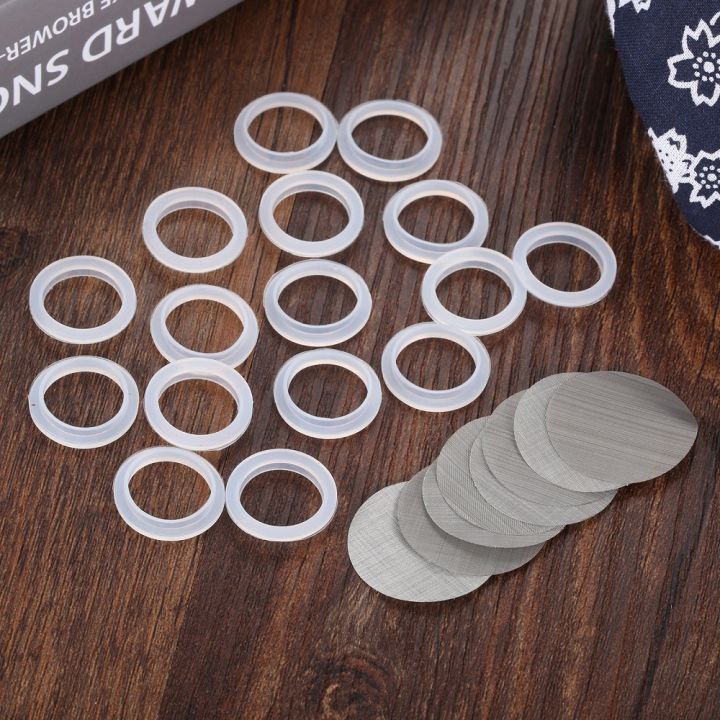 15pcs-white-soft-silicone-o-ring-gaskets-amp-8pcs-filters-replace-for-reusable-nespresso-stainless-steel-refillable-coffee-capsule