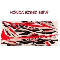 สติ๊กเกอร์ติดรถมอเตอร์ไซด์ สำหรับ HONDA-SONIC NEW ปี2007 สีแดง ดำ