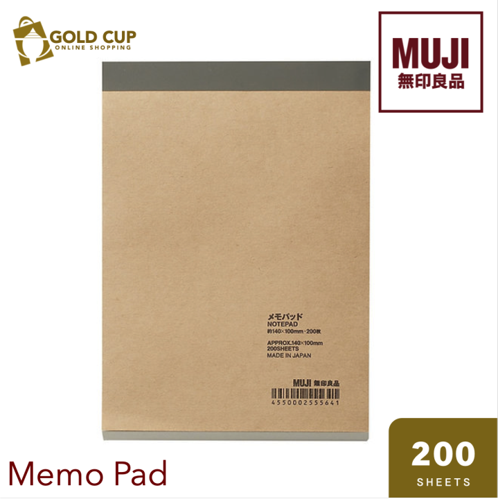 MUJI Memo Pad 200 sheets Lazada PH