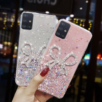 เคส4G สำหรับ Samsung Galaxy A71เคสโทรศัพท์4G ประดับด้วยเลื่อมระยิบระยับสุดหรูเคสโทรศัพท์ลายท้องฟ้าเต็มไปด้วยดวงดาวประดับพลอยเทียมสวยผีเสื้อผู้หญิงเคสซิลิโคนนิ่มกันกระแทกสำหรับปกป้องด้านหลัง