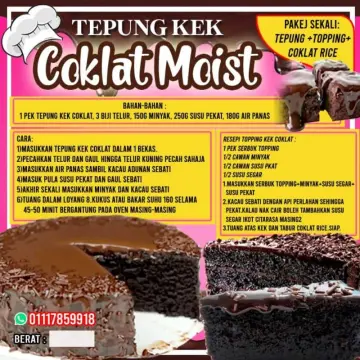 Harga Market Tepung Kek Segera