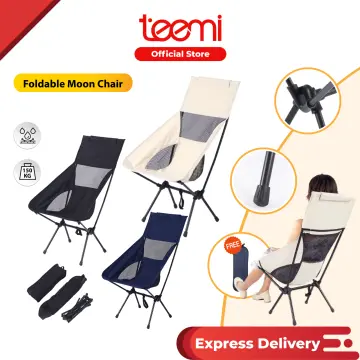 Moon Chair Outdoor Folding Chair Portable Fishing Chair Picnic High Back  Reclining Beach Chair Sketching