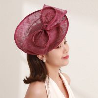 Ladies Fascinators Millinery Hat Party Wedding Sinamay Hat tail Fedora Kentucky Derby Headpiece Church Hair Accessories