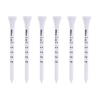 Jay 50PCS Professional Golf Tees 83mm White Golf Wood Tee Scale Golf Tees