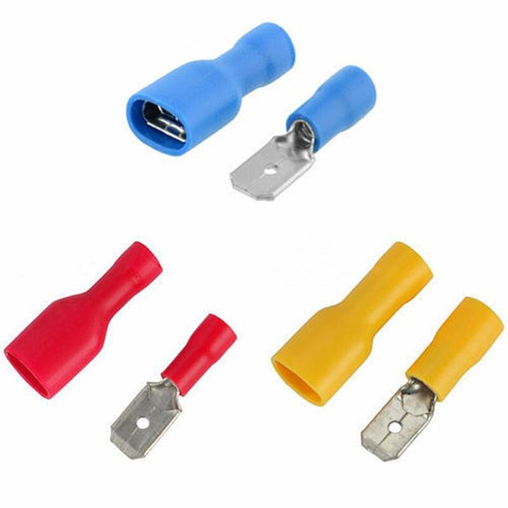 100pcs-mix-color-crimp-terminals-female-amp-male-spade-terminals-bullet-butt-wire-connector-cold-press-electrical-cable-connecor-electrical-connectors