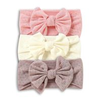 【YF】 15 Colors Bow Baby Headband Bowknot Headwear Turban For Kids Hair Bands Children Elastic Headwrap Girl Accessories