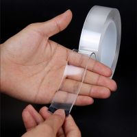 ❍☒⊕ Adhesives Sealers Tape Super Strong Double-Sided Tape Reusable Two Face Cleanable Nano Acrylic Glue Gadget Sticker kitchen