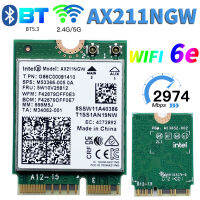 Dual Band 3000Mbps AX211NGW WiFi 6E สำหรับ Bluetooth5.0 802.11ax ไร้สาย WIFI การ์ด MINI PCI-E โน้ตบุ๊ค Wi-Fi 2.4G5GHz WIFI ADAPTER