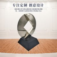 【NEW】【Penghantaran Privasi Tinggi】 Die-Casting Zinc Alloy Material Art Trophy Metal Trophy Desktop Decoration Company Year-End Award Honor High-End Trophy