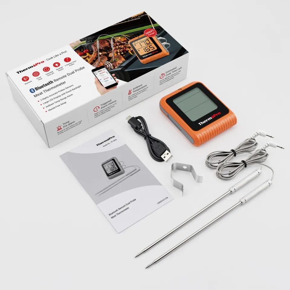 Thermopro Tp920 Wireless Meat Thermometer 150m Bluetooth