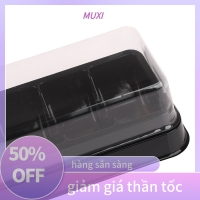 ?【HOT SALE】MUXI 10ชิ้นกล่องกล่องมินิภาชนะใส่เค้กถาดของขวัญพลาสติกมาการองช็อกโกแลตบรรจุภัณฑ์ใสคุกกี้ของขวัญกล่องขนมขบเคี้ยวสำหรับงานปาร์ตี้