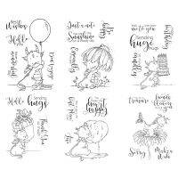 4x6inch From Me To You Words Transparent Silicone Clear Stamp For Scrapbooking DIY Craft Decoration Soft Stamp Photo Albu