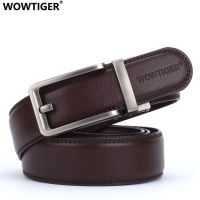 WOWTIGER Designers Men Automatic Buckle Leather luxury Belts Male Alloy buckle Belts for Men Ceinture Homme Cinto Masculino