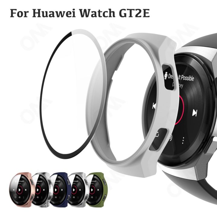 matte-case-for-huawei-watch-gt-2e-bumper-case-cover-with-tempered-glass-smartwatch-9h-screen-protector-film-for-huawei-gt2e-nails-screws-fasteners