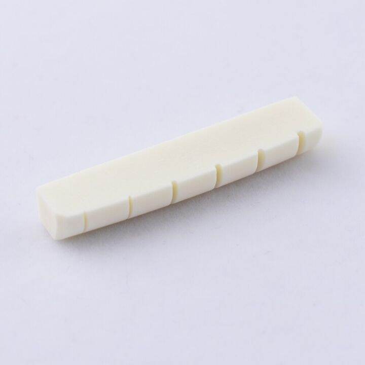 1-piece-real-slotted-bone-nut-for-folk-acoustic-guitar-electric-guitar-42mm-43mm-6mm-9mm-guitar-bass-accessories