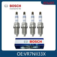 BOSCH Genuine 4pcs Double Iridium Spark Plugs Ignition System 0242135529 VR7NII33X Car Candles Tool For MAZDA TOYOTA Corolla