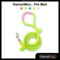 HamshMoc Cotton Dog Leash เชือกจูงสุนัขแฮนด์เมดที่แข็งแรงสำหรับสัตว์เลี้ยงสำหรับสุนัขขนาดกลางขนาดเล็ก