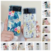 เคสป้องกันโทรศัพท์มือถือ พิมพ์ลายการ์ตูน แบบพับได้ สําหรับ Samsung z Flip3 z Flip4