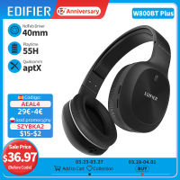 EDIFIER W800BT PLUS Bluetooth Headset Wireless Headphones Bluetooth 5.1 Up to 55 hours Playback Support aptX Noise Cancelling