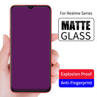 สำหรับ Realme 3 5 6 7 8 Pro 6i 5i XT C2 C3 C11 C12 C15 C25Y C25 C25S C25Y C35 Narzo 50A Prime ป้องกันแสงยูวีสีม่วงเครื่องราชอิสริยาภรณ์หน้าจอป้องกันกระจกไม่มีลายนิ้วมือ