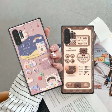 Ốp lưng điện thoại Samsung Note 10 / Note 10 Plus / Note 10+ hình gấu dâu,  gấu nâu, hình nền cute thời trang, ốp rẻ đẹp | Lazada.vn