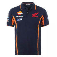 Honda Repsol เสื้อโปโลผู้ชายรถจักรยานยนต์การแข่งขันรถจักรยานยนต์รถจักรยานยนต์วิบาก Jersey ขาสั้นแบบระบายอากาศ0101010301