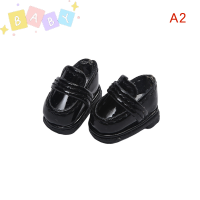 FactoryOutlete?Cheap? 1คู่1:12 BJD Doll Shoes OB11ตุ๊กตารองเท้าหนังมินิรองเท้านักเรียนตุ๊กตาตกแต่งอุปกรณ์เสริม