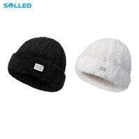 Women Fashion Cute Plush Hat DMZ95 Thickened Skullcap Female Stylish Solid Color Beanie Hats Casual Winter Outdoor Bonnet Caps