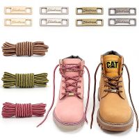 Striped Double Color Shoelaces Outdoor Sneakers Shoe laces Martin Cotton Tooling Boots Shoelace White Shoes Lace Strings 1Pair