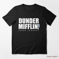 dunder mifflin 100% Cotton Double Sided Printed Biker T-Shirt Mens Shirt Short Sleeve T-Shirt