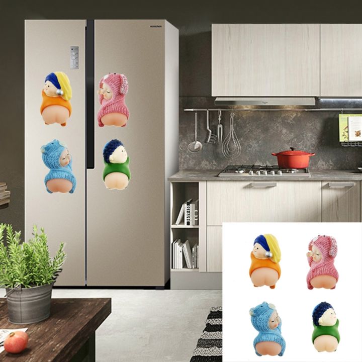 สติกเกอร์แม่เหล็กสติ๊กเกอร์ตู้เย็นเสน่ห์เพิ่มความแปลกให้กับห้องครัวของคุณ