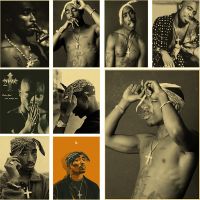 【YF】◙☋☼  Bands Tupac Poster Print Posters Rapper 2PAC Paper Room Bar Wall Painting