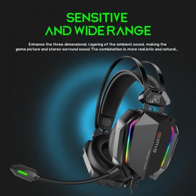 A32หูฟังแบบมีสายซับวูฟเฟอร์ความเที่ยงตรงสูง RGB Breathing Light 3.5มม. USB Gaming Lossless หูฟังพร้อมไมโครโฟนสำหรับคอมพิวเตอร์