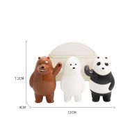 TS ☂MINISO ที่เก็บแปรงสีฟัน ลาย WeBareBears หมี 3 ตัว✪