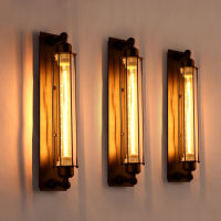 E27 Edison R โคมไฟติดผนังสไตล์อุตสาหกรรม Vintage Wrought Iron Light Sconces