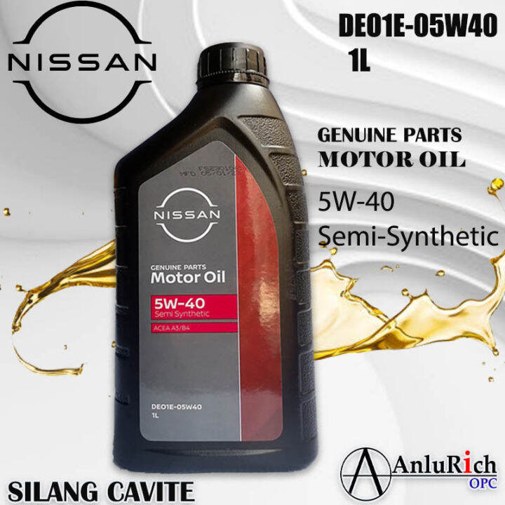 Nissan Genuine Oil Semi Synthetic 5w-40 Diesel Engine 1Liter | Lazada PH