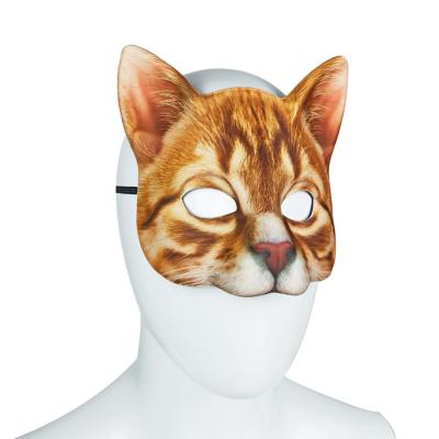 Dolity หน้ากากคอสเพลย์ฮัลโลวีน Cat ครึ่งมาส์กหน้าสำหรับคลับการแสดงบนเวทีอีสเตอร์