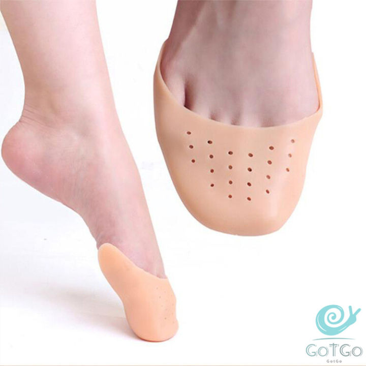 gotgo-ซิลิโคนถนอมปลายเท้า-แผ่นปิดนิ้วเท้า-ซิลิโคนบัลเล่ต์-รองเท้าส้นสูง-silicone-toe-cover-มีสินค้าพร้อมส่ง