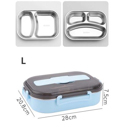 Lunch Box Food Container Thermal Insulated Stainless Steel Eco Friendly Bento 2/3 /4 /5 Grid Lunchbox for Kids Food ContainerTH