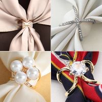 ☄  Oval Brooches Shawl Clip Scarves Fastener Silk Scarf Buckle Brooch Wedding Jewelry Accessories