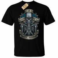 Heaven And Hells Biker Skull Skeletgothic Rock Punk Goth โลหะ Mens แฟชั่นเสื้อผ้า Novelty T เสื้อผู้ชาย T-Shirt