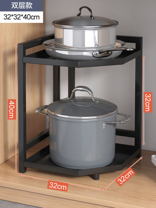 kitchen-corner-shelf-multi-layer-table-pan-with-two-layer-storage-rack-cabinet-lower-sink-layered-shelf