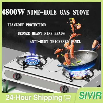 2 Burner Gas Stove Top, Bronze -PFK-200