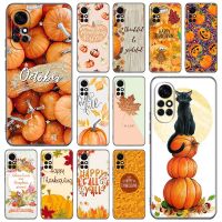 เคสโทรศัพท์ฟักทองลาย Happy Fall,เคสสำหรับหัวเหว่ย Honor 60 50 SE 30S Mate 30 20 10 Lite 40 Nova 9 8 Pro Y60 8i 7i 7SE 5T ฝาครอบพรีเมี่ยม