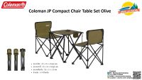 Coleman JP Compact Chair Table Set Olive